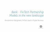 Bank - FinTech Partnership Models in the new landscape · 2019-06-24 · Europe in fintech 2018 Tech spending 2019 - All amounts in Bln $ 05 ... category Source: EY Global FinTech
