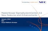 MasterScope SigmaSystemCenter 3.6 New Features and ... · This document provides an overview of new features and enhancements in MasterScope SigmaSystemCenter 3.6 released in April