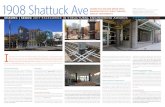 1908 Shattuck Ave · 2018-04-02 · 1908 Shattuck Ave. PHOTOGRAPHY: ... like a developer and being empathetic to a developer’s proj - ect goals can multiply the possibilities at