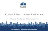 Critical Infrastructure Resilience...2015/02/10  · Critical Infrastructure Resilience Based on the President’s guidance in Presidential Policy Directive 21 (Critical Infrastructure