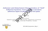 Adhesion and Detachment Characteristics of “Soft” Adhesive ... · Adhesion and Detachment Characteristics of “Soft” Adhesive Systems: from pressure-sensitive adhesive tapes