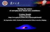 Testing the nature of astrophysical black hole candidates ...colloquium.bao.ac.cn/sites/default/files/PPT_NAOC... · Fudan Winter School on Astrophysical Black Holes 10-15 February