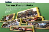 Co-op Essentials - USDA Rural Development · Co-op Essentials: What They Are and the Role of Members, Directors, Managers, and Employees This guide combines five earlier publications