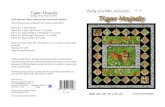 Quilt features Tigers collection by Exclusively Quilters › images › patterns › QPCCTIGR.pdf · 2015-01-28 · Quilt features Tigers collection by Exclusively Quilters. Fabric