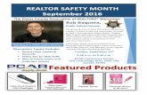REALTOR Safety Flyer - The Placer County Association of ...pcaor.com/wp-content/uploads/2016/09/REALTOR-Safety-Flyer.pdf · REALTOR SAFETY PROGRAM SAFETY IS NO ACCIDENT Stay safe