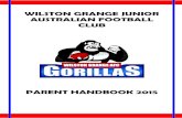 WILSTON GRANGE JUNIOR AUSTRALIAN FOOTBALL CLUB docs... · collaboratively for the benefit of the Wilston Grange Gorillas. BINSC Wilston Grange Juniors are also part of the Binsc (Brisbane