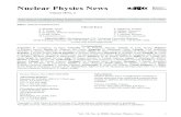 Nuclear Physics News · Nuclear Physics News Volume 18/No. 4 Vol. 18, No. 4, 2008, Nuclear Physics News 1 Nuclear Physics News is published on behalf of the Nuclear Physics European
