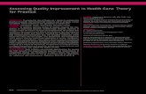 Assessing Quality Improvement in Health Care: Theory for … · Assessing Quality Improvement in Health Care: Theory for Practice abstract OBJECTIVES: To review the role of theory