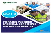 Cover will be designed by DOE Graphics - Energy.gov · 2018 │ Annual Report │Former Worker Medical Screening Program Office of Environment, Health, Safety and Security (AU) │