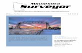 The Official Publication of The Minnesota Society of Professional Surveyors · 2018-04-02 · The Official Publication of The Minnesota Society of Professional Surveyors Volume 24,