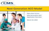 Next Generation ACO Model - CMS Innovation Center · Next Generation ACO Model Open Door Forum: Next Generation ACO Application Overview. March 29, 2016 ... • Letter of Intent Overview