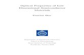 Optical Properties of Low Dimensional Semiconductor Materialskth.diva-portal.org/smash/get/diva2:13505/FULLTEXT01.pdf · Optical Properties of Low Dimensional Semiconductor Materials