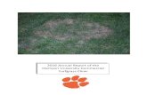 2016 Annual Report of the Clemson University Commercial ...€¦ · The Clemson University Commercial Turf Clinic, formerly located at the Clemson Pee Dee Research and Education Center,