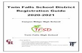 Twin Falls School District Registration Guide 2020-2021 · CLEP The Educational Testing Services College Level Equivalency Program (CLEP) Tests: Some Idaho colleges and universities