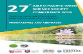 27 ASIAN-PACIFIC WEED SCIENCE SOCIETY CONFERENCE 2019oar.icrisat.org/11310/1/RAO and Dixit Plenary Paper... · However, herbicide resistant weeds, the shifts in weed population and