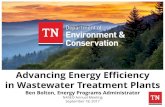 Advancing Energy Efficiency in Wastewater Treatment Plantsannualmeeting.naseo.org/Data/Sites/1/events/Annual... · 2017-09-18 · • Advancing Energy Efficiency in Wastewater Utilities