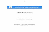 Allied Health Science · 1 Allied Health Science B.Sc. Dialysis Technology Regulation, Curriculum and Syllabus (2010-2011)