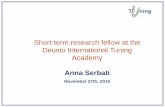 Short-term research fellow at the Deusto International ...tuningacademy.org › wp-content › uploads › 2015 › 11 › AnnaSerbati_P… · • What are the best methods to involve