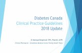 Diabetes Canada Clinical Practice Guidelines 2018 Update · Topics Not Covered Chapter 10: Physical Activity & Diabetes Chapter 11: Nutrition Therapy Chapter 12: Glycemic Management