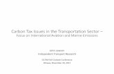 Carbon Tax Issues in the Transportation Sector · Carbon Tax Issues in the Transportation Sector ... Canada Greenhouse Gas Emissions by Sector 2015 Total 722 Mt CO 2-e ... lubricants