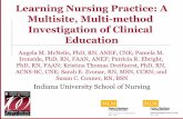 Learning Nursing Practice: A Multisite, Multi-method ... · participants, using Critical Decision Method (CDM) techniques (Crandall, Klein, & Hoffman, 2006) • CDM guided investigators