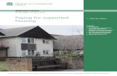 Paying for supported housing · 4 Paying for supported housing . cover in the social rented sector to the relevant Local Housing Allowance (LHA) level, which is the rate applied to