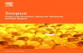 Scopus - Elsevier...Scopus contains over 525,000 peer-reviewed articles on food and nutrition sciences going back to 1945, with over 91% of this research volume occurring within the