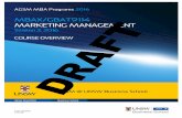 MBAX/GBAT9114 MARKETING MANAGEMENT€¦ · Last updated 1/07/16 AGSM MBA Programs 2016 MBAX/GBAT9114 MARKETING MANAGEMENT Session 3, 2016 COURSE OVERVIEW ,)g-5