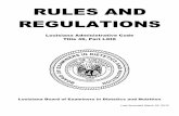 RULES AND REGULATIONS - lbedn.org › assets › docs › RULES.Finalwithcover.3.2019.pdf · applicable provisions of the Louisiana Dietetic/Nutrition Practice Act and within the