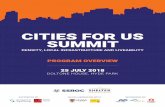Cities for Us Summit Program...CITIES FOR US SUMMIT DENSITY, LOCAL INFRASTRUCTURE AND LIVEABILITY KAREN WALSH, CEO, Shelter NSW Karen joined Shelter NSW as CEO in late 2017. Prior