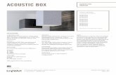 ACOUSTIC BOX OVERVIEW - d3stqnpccltexr.cloudfront.netd3stqnpccltexr.cloudfront.net › ...Acoustic-Box_Spec... · acoustic box renderings and dimensions acoustic collection | box