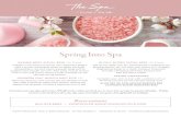 Spring Into Spa - Cloudinary...Get spring ready with our advanced skin treatments for glowing results. You will have your choice of a Collagen Brightening Facial or a Youth Intensive