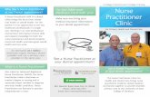 ee a Nurse Practitioner at your dental appointment!€¦ · for Primary Health and Dental Care Also called an Advanced Registered Nurse Practitioner (ARNP), the Nurse Practitioner
