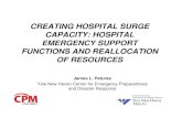 CREATING HOSPITAL SURGE CAPACITY: HOSPITAL EMERGENCY ...download.101com.com › pub › cpm › files › EB19Paturas.pdf · approach will appropriately address the staffing needs