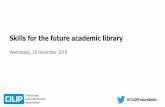 Skills for the intelligent library - cdn.ymaws.com...AI “A cluster of technologies and approaches to computing focussed on the ability of computers to make flexible rational decisions