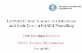 Lecture 6: Non Normal Distributions and their Uses …didattica.unibocconi.it/mypage/dwload.php?nomefile=Lec_6...Lecture 6: Non -normal distributions – Prof. Guidolin Overview and