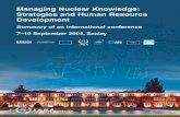 Managing Nuclear Knowledge: Strategies and … › MTCD › Publications › PDF › Pub1235...Managing Nuclear Knowledge : Strategies and Human Resource Development / organized by