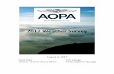 2017 Weather Survey - download.aopa.orgweather group, as well as to inform various efforts underway at the Aviation Weather Center (AWC) and Federal Aviation Administration (FAA).