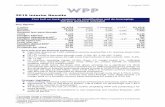 2019 Interim Results - WPP · 2019-08-09 · 2019 Interim Results Key figures ... Our progress against the four pillars of this strategy – creativity, data and technology, a simpler