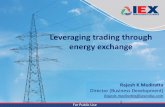 Leveraging trading through energy exchange by IEX.pdf · Daily Contracts, Weekly Contracts. Renewable Energy Certificates. since Feb’11. Energy Saving Certificates. since 27th Sept’17
