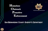 Homeless Outreach Proactive Enforcementwp.sbcounty.gov › dbh › sbchp › wp-content › uploads › sites › ...Sheriff McMahon implemented the Homeless Outreach and Proactive