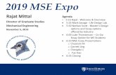 2019 Master's Expo - Department of Mechanical Engineering › ... › 2019 › 11 › 2019-Masters-Expo.pdf · • 5:50 Nathan Scott - Master’s Design options and Essay options