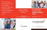 Easy to Apply Southbridge books, room/board, Credit Union ... · Complete your entire application online in 15 minutes. Manage your loan completely online 24/7. No more old-fashioned