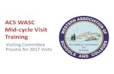 ACS WASC Mid-Cycle and Revisit Training€¦ · ACS WASC Mid-cycle Visit Training Visiting Committee Process for 2017 Visits . ACS WASC ©2016-17 2 . Workshop Goals ACS WASC ©2016