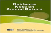 Guidance Note - ICSI€¦ · Guidance Note on Annual Return ICSI House, 22, Institutional Area, Lodi Road, New Delhi 110 003 tel 011-4534 1000, 4150 4444 fax +91-11-2462 6727 email