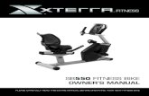 SB550 FITNESS BIKE - XTERRA Fitness › ... › 03_Bikes › ...OM_20160602.pdf · fitness bike has been manufactured by one of the leading fitness manufacturers in the world. XTERRA