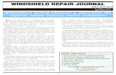 WINDSHIELD REPAIR JOURNAL · WINDSHIELD REPAIR JOURNAL Ultra B-O-N-D April/May 2004 ... rypes of adhesives and your installer may not be aware of it. When theweather gets under 40