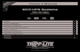 ECO UPS Systemsstatic.highspeedbackbone.net/pdf/Tripp Lite T105-8072... · 2013-03-04 · outlets can be turned off without interrupting your Internet connection, local network or