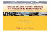 Impact of Solar Parasol Shading on Automobile Temperatures · This study investigated the effects of PowerParasol® solar shade structures on the interior temperatures of vehicles
