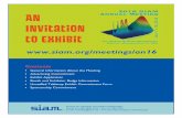 An Invitation to Exhibit › meetings › an16 › an16_exhibitor... · 2018-05-25 · An Invitation to Exhibit Society for Industrial and Applied Mathematics ... placing an ad in